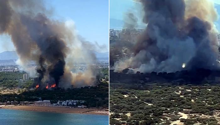 Antalya'da orman yangını!  Bölgeye ekipler gönderildi