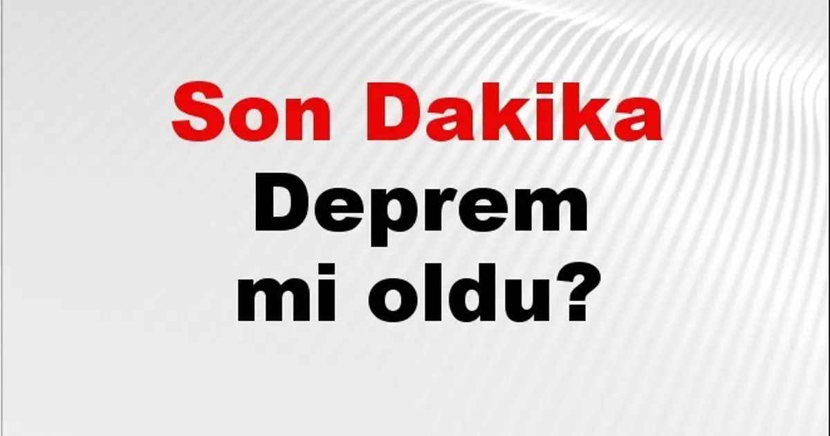 Son dakika deprem mi oldu? Az önce deprem nerede oldu? İstanbul, Ankara, İzmir ve il il AFAD son depremler 24 Kasım 2025