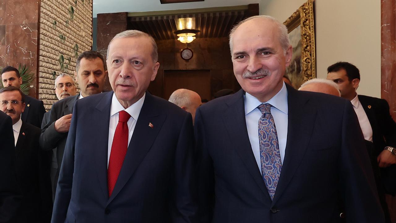 Cumhurbaşkanı Erdoğan'ın TBMM Başkanı Kurtulmuş'u ziyareti