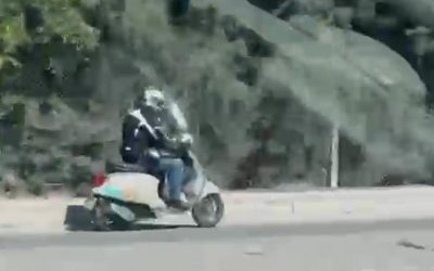Trafiği Tehlikeye Atan Ters Yöne Giren Motosiklet Sürücüsü Güvenlik Kameralarına Takıldı